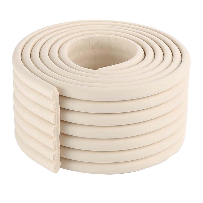 

2M Baby Safety Desk Edge Guard Strip Table Corner Protector Kids Collision Cushion Foam Bumper Free Tape бежевый