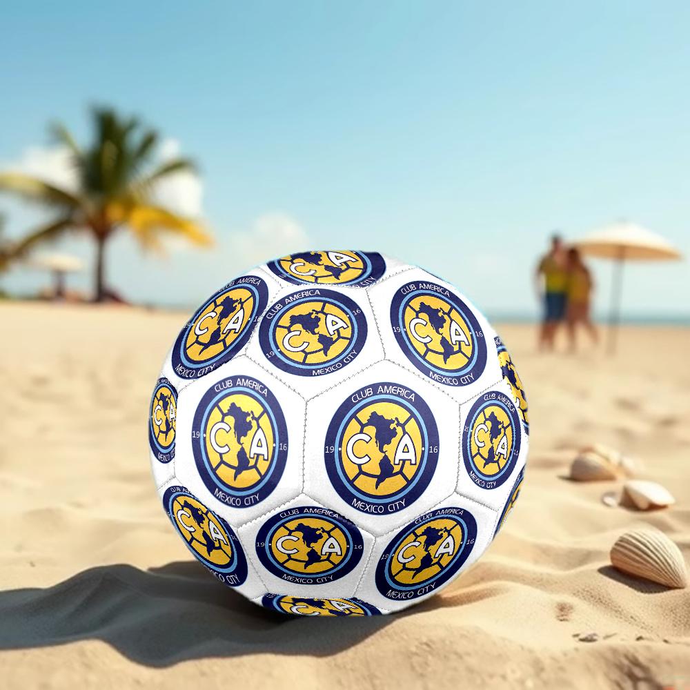 Club America Soccer Ball, colorful, suitable for all ages, machine-stitched, PVC material, competition grade, durable and high bounce