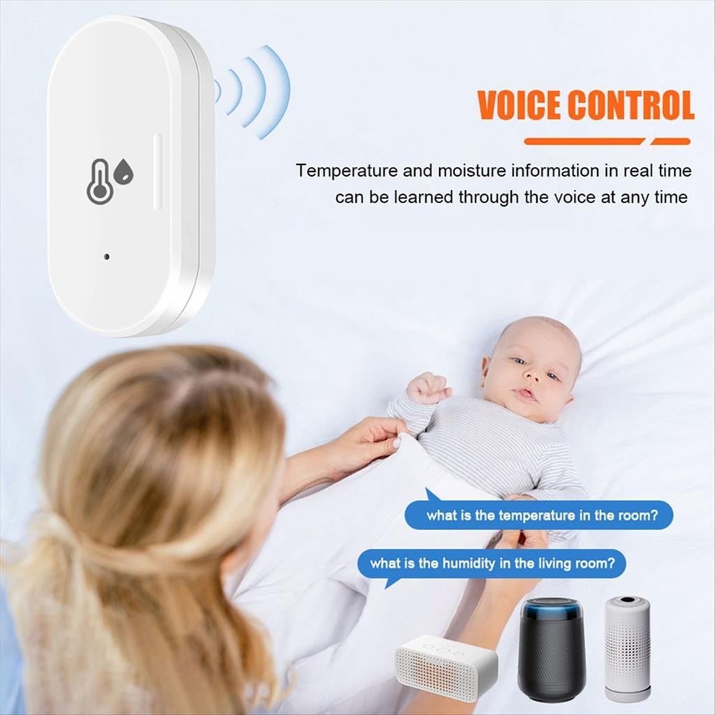 Tuya ZigBee Smart Temperature & Humidity Sensor, Mini Temperature Humi
