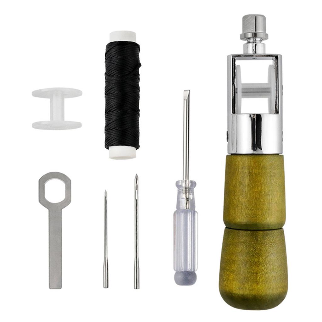 Leather Sewing Kits Leather Stitching Kits with Sewing Awl Sewing Tool for Hand Stitching Carpets Shoes DIY Craft