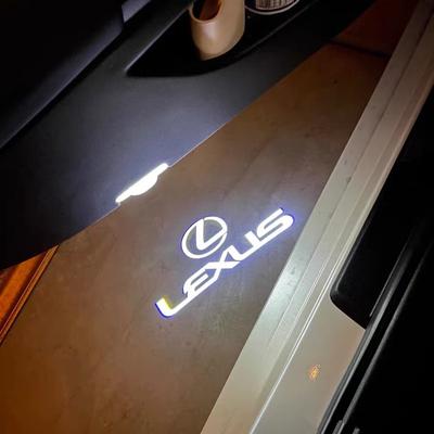 LED Car Logo Door Light Projection Ghost Shadow Welcome Lamp For RX GS 300 400 430 350 450 HS IS LS LX 570 ES Car Goods