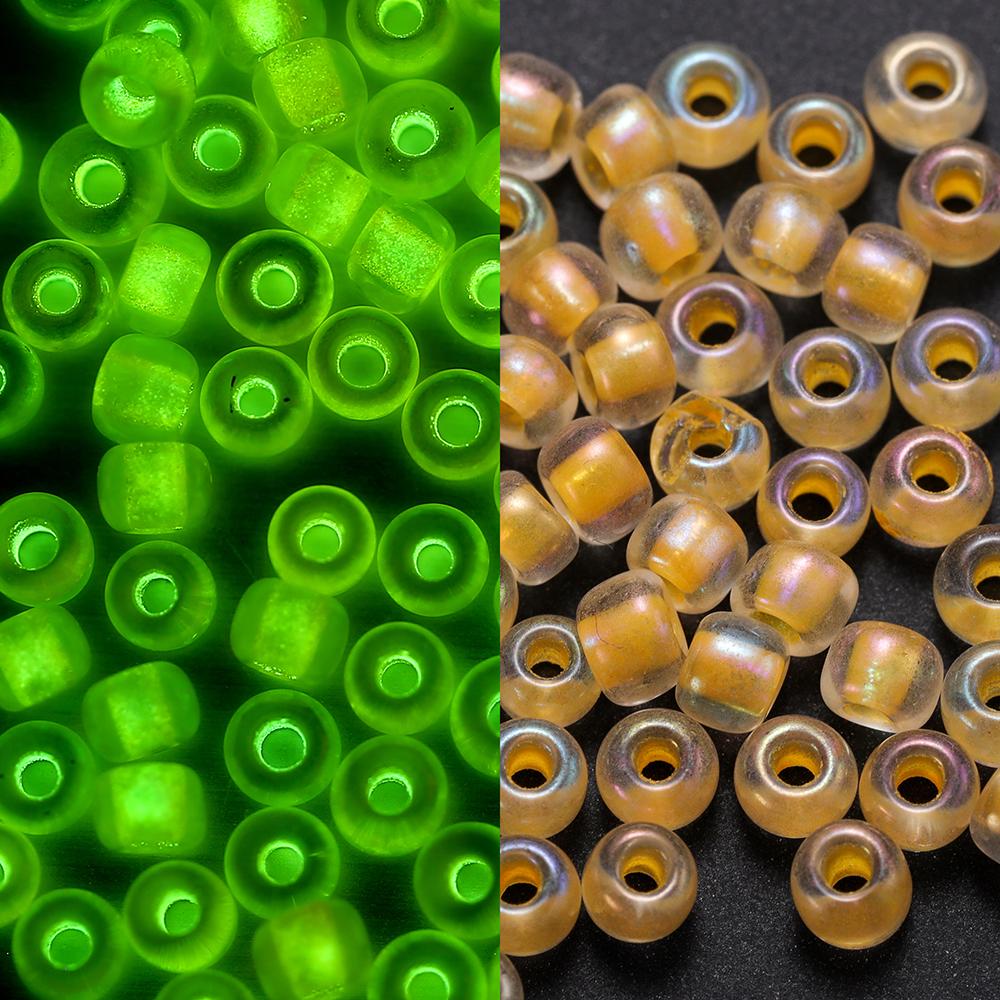 600Pcs/Lot 3mm Colorful Luminous Beads Glass Seed Loose Spacer Beads for DIY Earrings Necklace Bracelet Jewelry Accessories