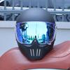 Vintage Full Face Motorcycle Helmet Men Women All Weather DOT Certified ABS Windproof Comfort Liner Motorbike Gear