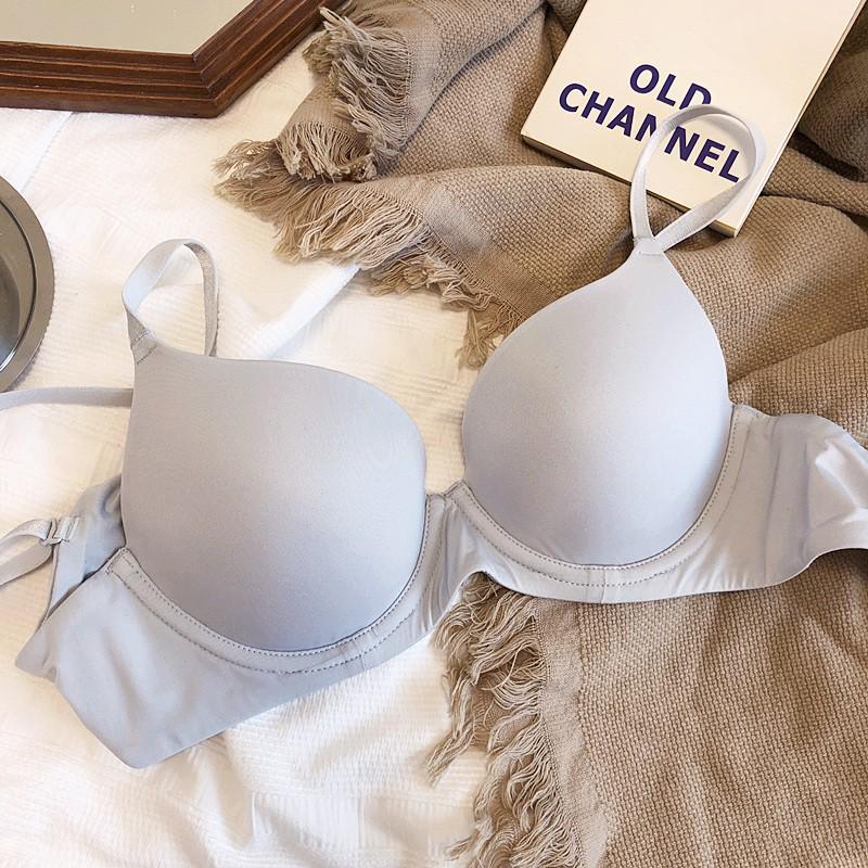 Sujetador Push-Up Sin Costuras Estilo Sudeste Asiático - Para Mujer, Copa Fina, Con Aros Cómodo, Diseño Suave de Una Sola Pieza