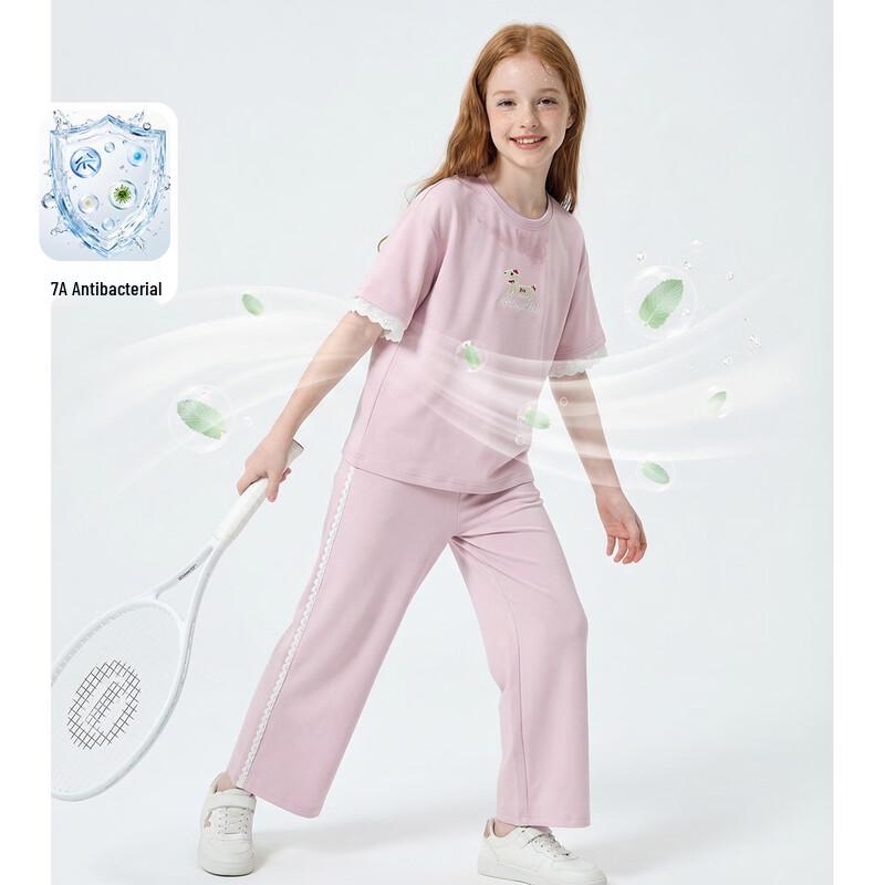 Montagut Girls  Summer Dachshund Embroidered Sport Set 160