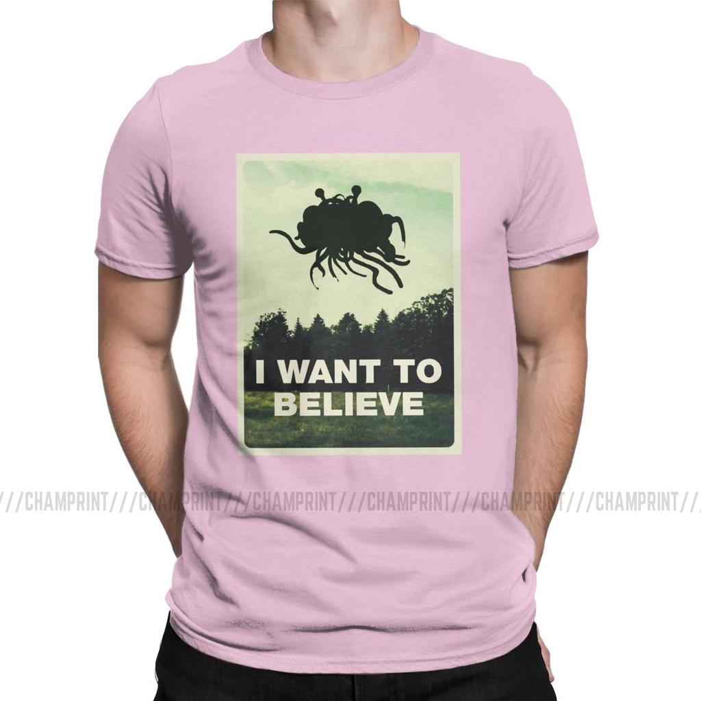 Flying Spaghetti Monsterism Believing T Shirts Men S T Shirts Pastafarianism Fsm Religion Church Novelty Tees