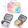 Boîte à lunch pour enfants Garçons Filles Sac isotherme pour le déjeuner Réutilisable Sac fourre-tout pour le déjeuner pour l'école le voyage (094 Tie Dye)