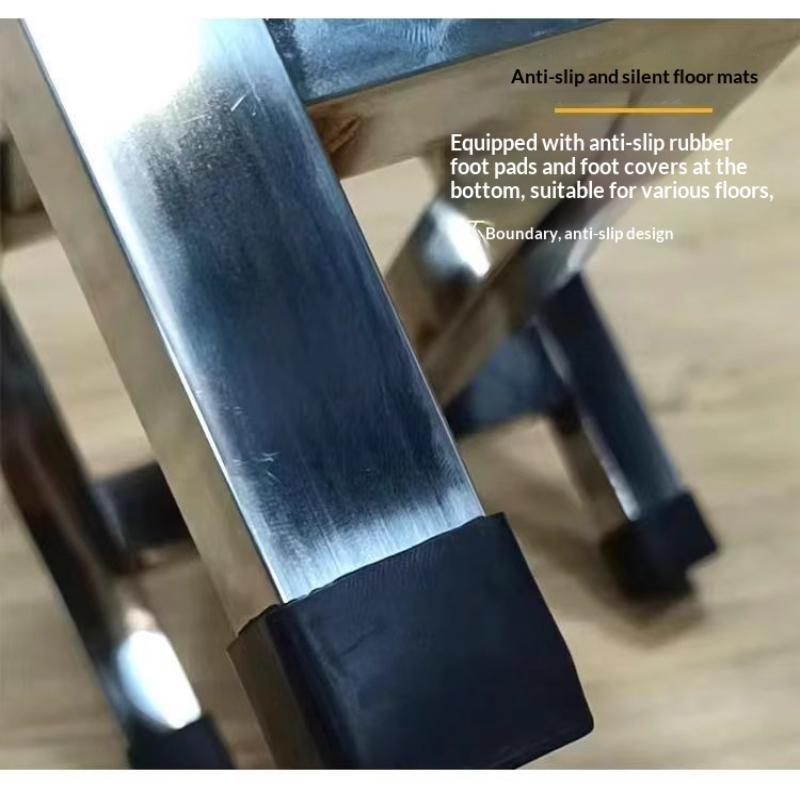 Stainless Steel Stool Durable Beautiful Corrosion Resistant Bathroom Shower Vegetable Picking Stool Home Use