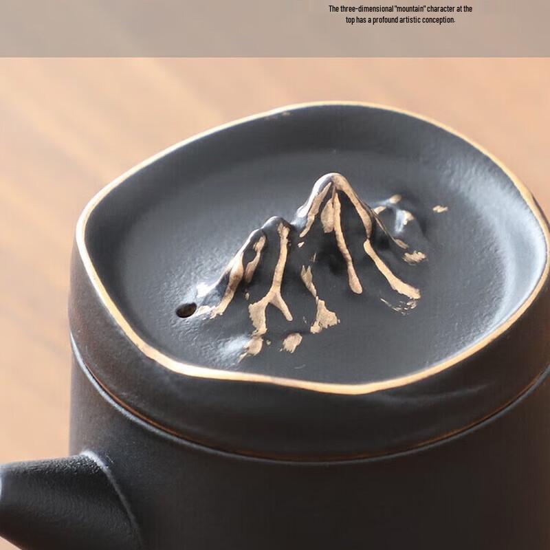 Zhi Zhe Jue Qi Mountain View 7-Piece Portable Ceramic Travel Tea Set