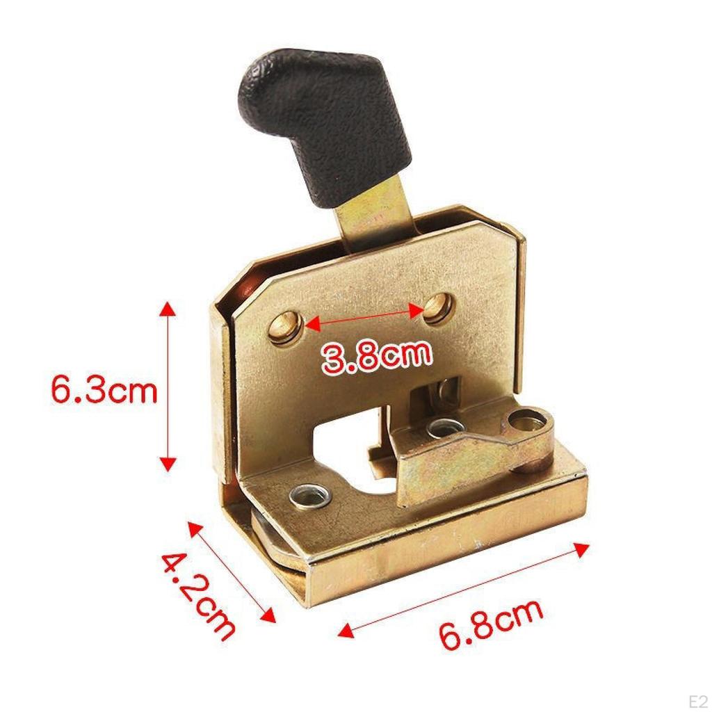 2Pcs Door Lock Parts Premium Assembly,Metal Handle Accessories for Forklift Tractor