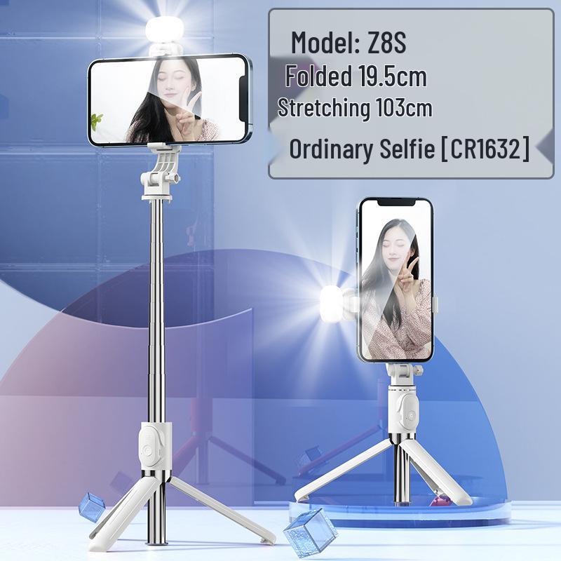 Z8 Bluetooth Selfie Stick & Tripod: Portable, Telescopic, Ideal for Live Broadcasts