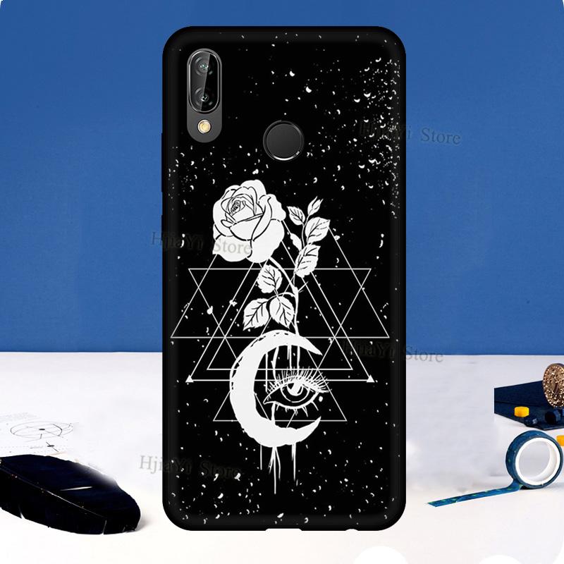 Occult Witchcraft Moon Gothic Witch For Huawei P20 P40 P30 Pro Mate 20 Lite Nova 5T P Smart 2019 2021 Case For Honor 50 9X 8X