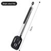 Silicone & Stainless Steel Heat-Resistant Food Tongs with Stand, 9" & 12" for BBQ, Steak, and Bread.