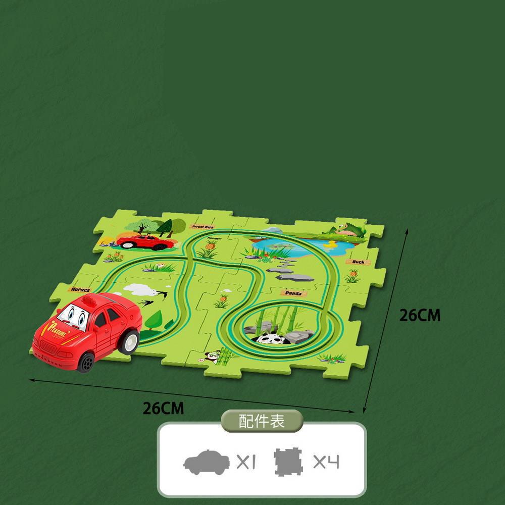Logic Board Game for Kids  Jigsaw Puzzle Toys Race Car Track Toys Slot Rail Toys for Kids Monetssori Educational Toys