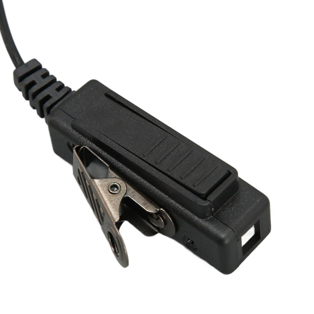 Auricolare con Tubo Acustico a 2,5 mm Pulsante PTT a Pin Singolo Auricolare con Clip in Acciaio per per Talkabout