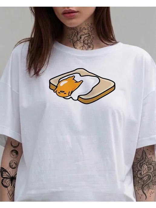 Breakfast T-shirt (Y2K-style summer print) 4XL