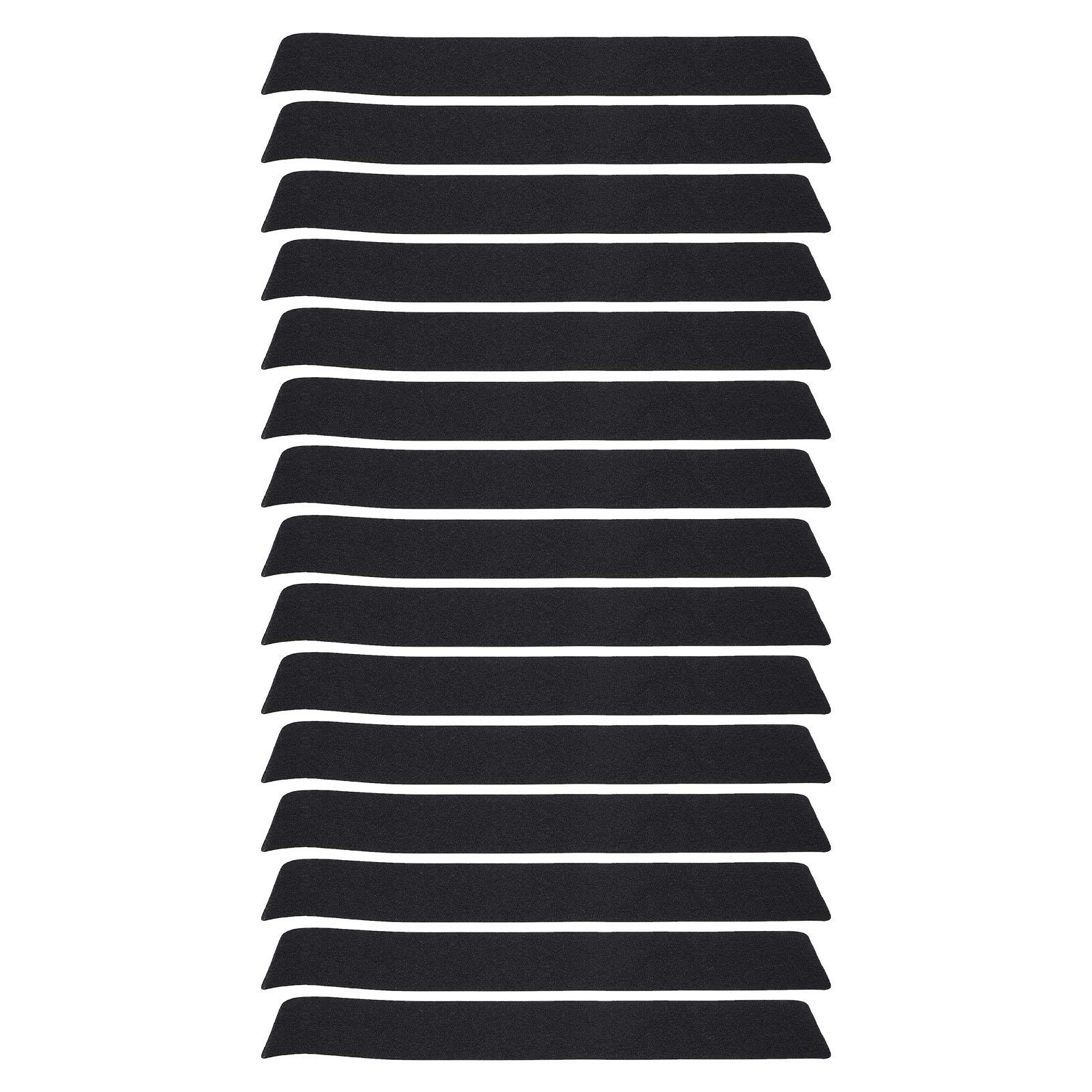 

15PCS Stair Non Slip Tapes and 1 Roller Adhesive Stair Tread Pads for Outdoor Deck Wooden Step Entrance Ramp 4x24 Inch