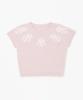 PLAC WOMEN Some Flower Knit Top Light Pink