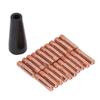 20PCS Welding Gun Nozzles Copper Conductive Nozzle Gasless Self Protection Nozzle Replacement