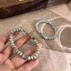 JMXD-New Chinese Green and White Yayun Ceramic Beaded Bracelet Female Guofeng Girls Couple Bracelet