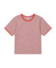 FERNOV Multi-Stripe Crop Ringer Tee Red