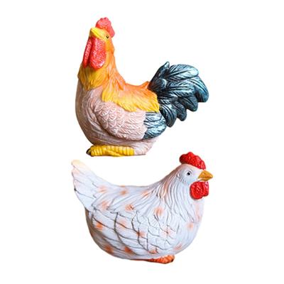 Garden Statues Chick Sculpture, Art Handicraft Artwork Animal Figurines for Yard