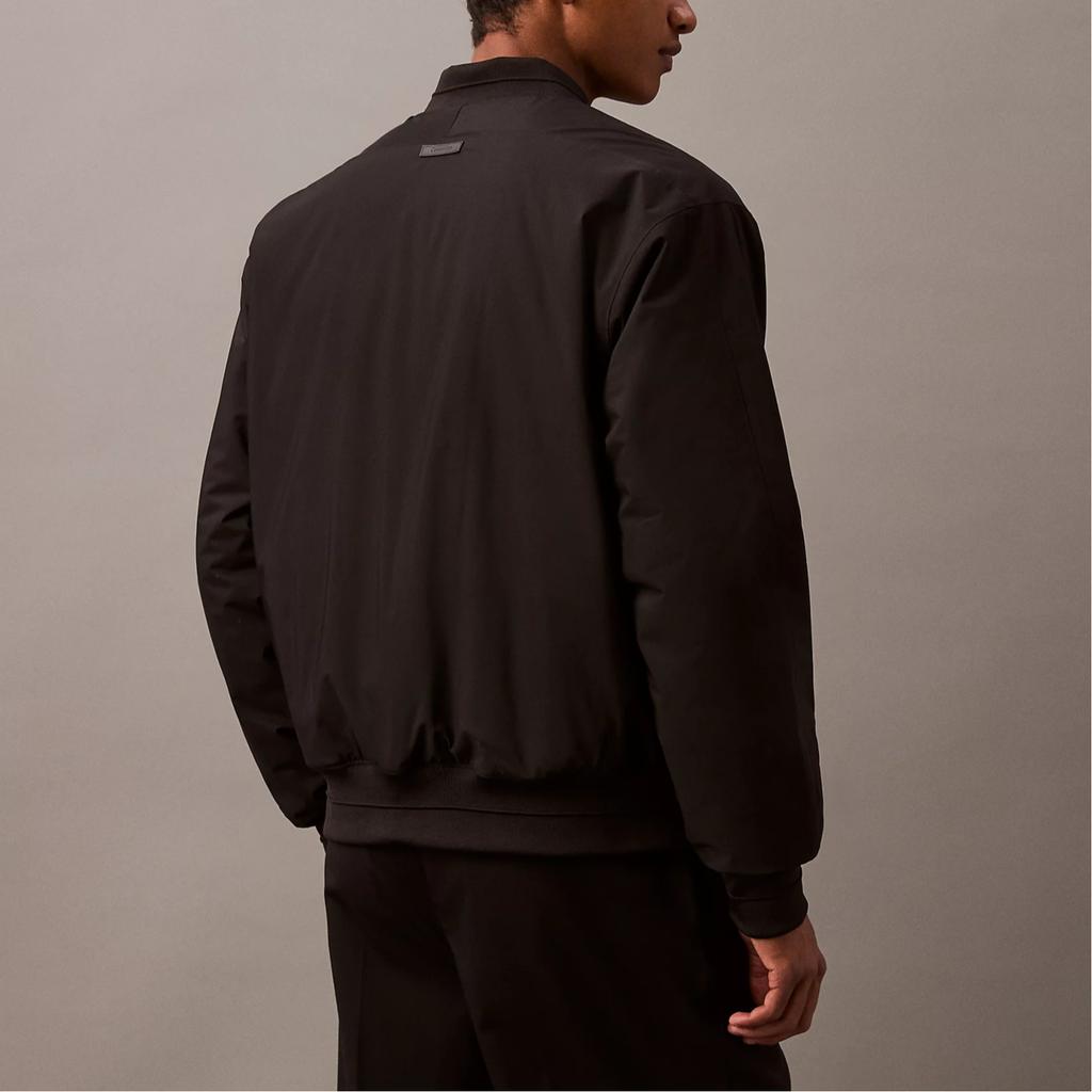 Calvin Klein Comfortable Solid Color Minimalist Long Sleeve Jacket Men Jackets Black 00040EM567-UB1