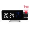 New Clock Temperature and Humidity Projection Clock Mirror Multifunctional LED Clock Bedside Alarm Clock Haopin 111