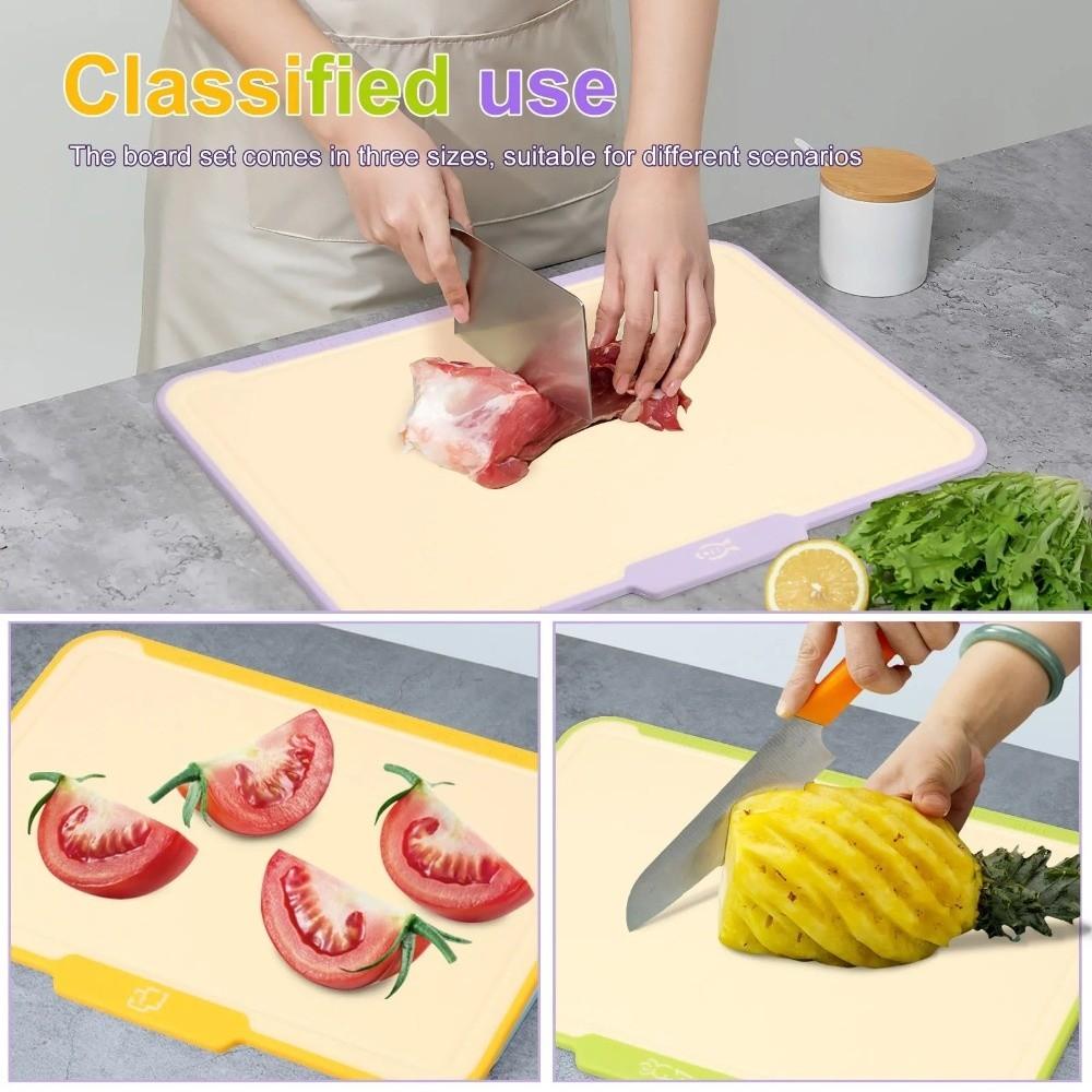 Non-Slip Charcuterie Board Plastic Chopping Board Easy To Clean Cutting Board  For Seafood