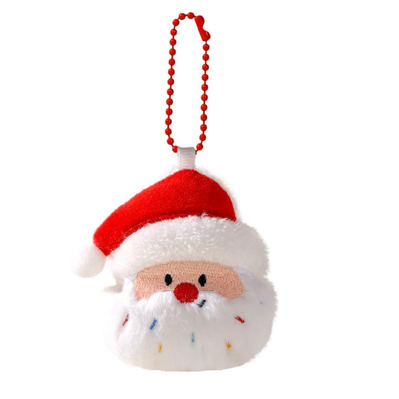 Christmas Plush Santa Claus Wreaths Snowman Stockings Reindeer Decorations Christmas Tree Ornaments, Small Dolls