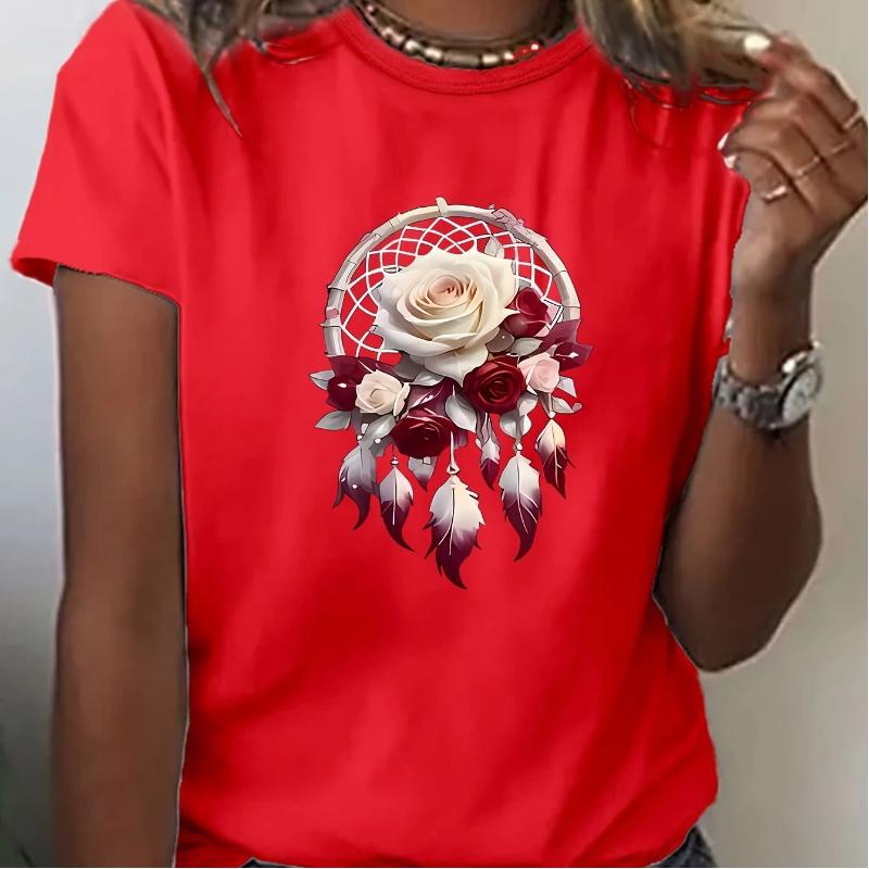 

Spring/Summer Women s Loose-Fit Versatile New T-Shirt, New Casual Women s Short Sleeve XL