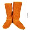 Welder Shoe Cowhide Leather Cover 15inch Welding Spats Working Tool Protection Feet Cover Heat and Abrasion Resistant