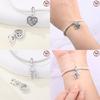 Charm Bead Charms Plata Originales Heartshaped Bead Charms for Charm Bead Charms copper Bracelets Bead Charms Jewellery Making Womens Gift