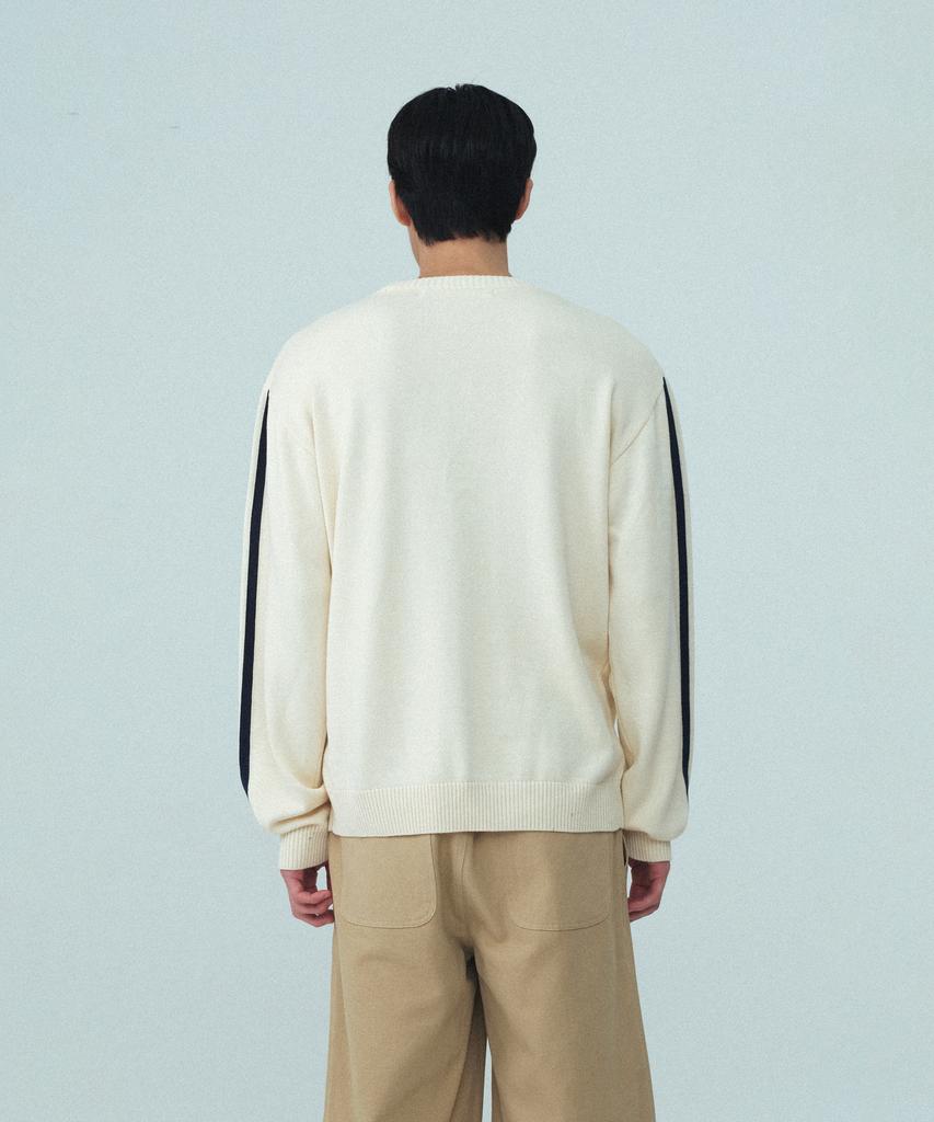 REST&RECREATION Coloration Crew Neck Knit - Cream
