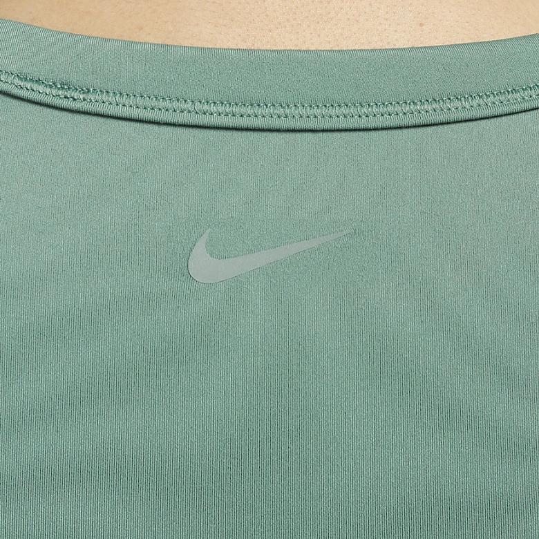 Nike One Fitted Soft Comfortable Quick-Dry Short Sleeve Top Women Tops Coastal-Blue Black FN2805-361