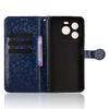 For Oukitel C65 Pro/C65 Wallet Case Dot Pattern Imprint PU Leather Phone Cover with Wrist Strap
