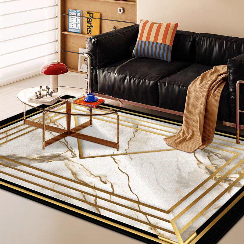 Modern Marble Style Big Size Antiskid Carpet Living Room Luxury Soft Decoration Bedroom Rug Machine Washable Entrance Door Mat