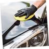 Healifty 24pcs Car Wash Sponge Yellow Sponge Pad Car Wash Tool Car Polishing Sponge