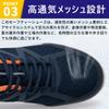 [SOARHOPE] Safety Shoes, Disaster Prevention Shoes, Men's Work Shoes, Lightweight, Resin Toe Cap, JSAA Class A, Nail Puncture Resistant, Breathable, 3