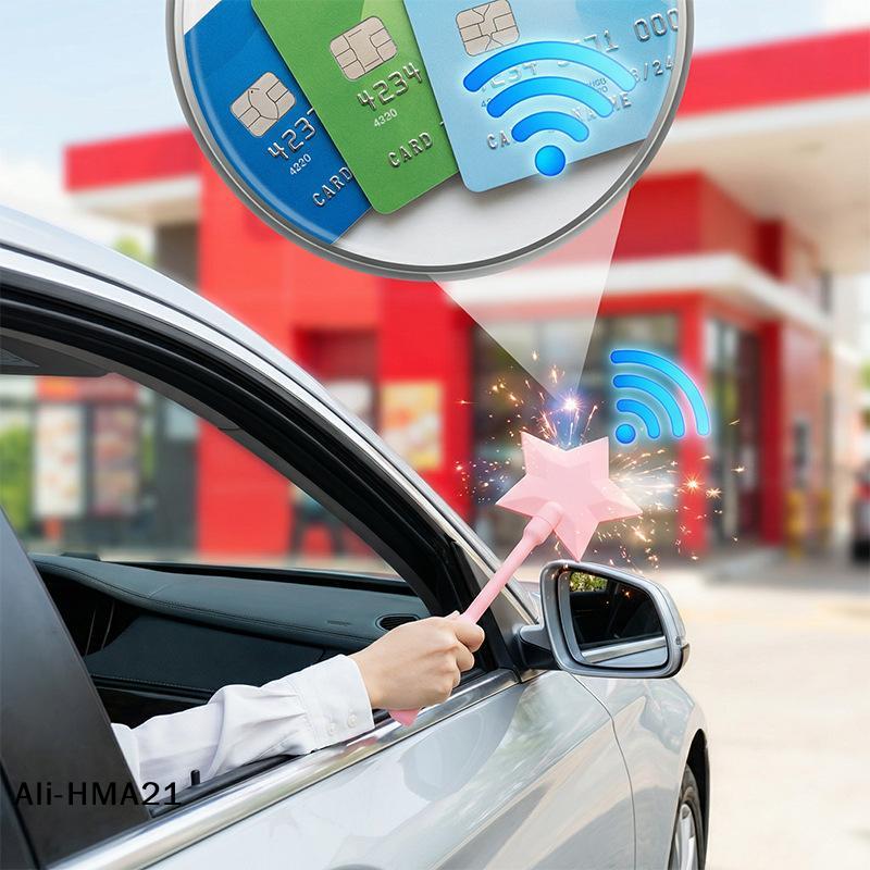 Card Holder Star Wand 3D Printed Tap-to-Pay Wand Contactless Credit Card Holder Fun Magical Payment Wand Gift For Kids Teens