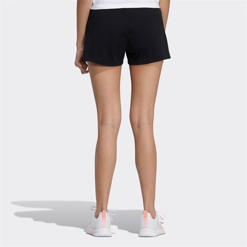 Adidas Neo Letter Logo Printed Sports Casual Shorts Women Shorts Black GP5566