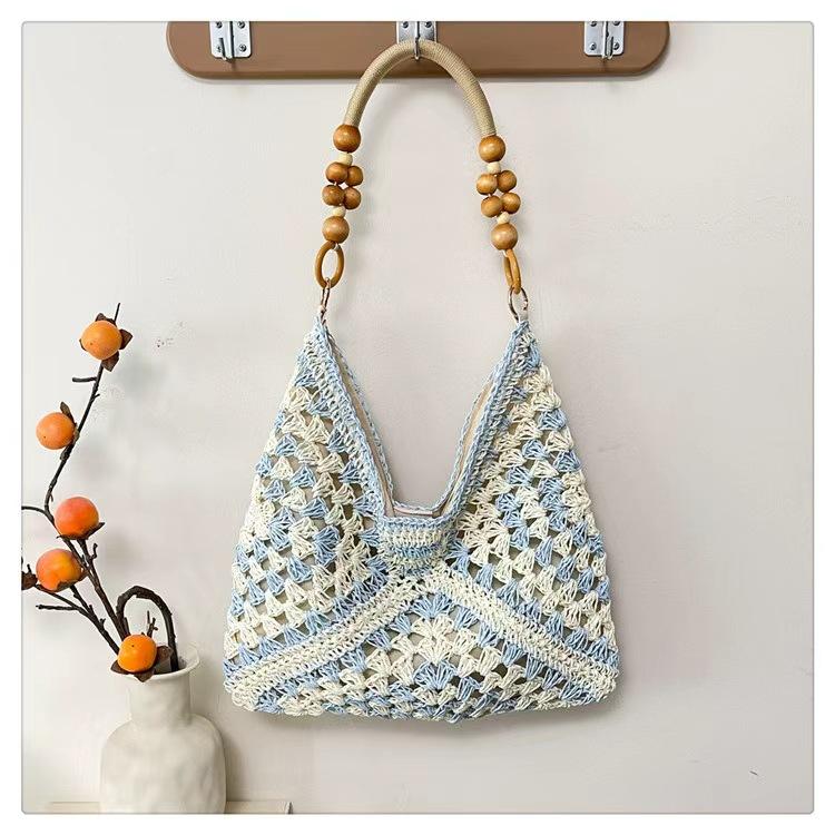 

Large Capacity Woven Bag Women S Summer Seaside Vacation Straw Bag Commuter Fashion Shoulder Tote Bag