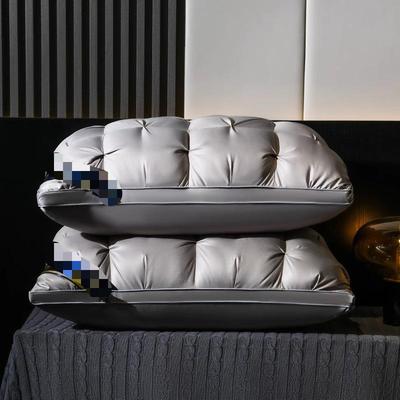 Coppia di Cuscini Hotel Cinque Stelle 48x74cm: Supporto per il Collo per Sonno Profondo, Design Non Deformabile