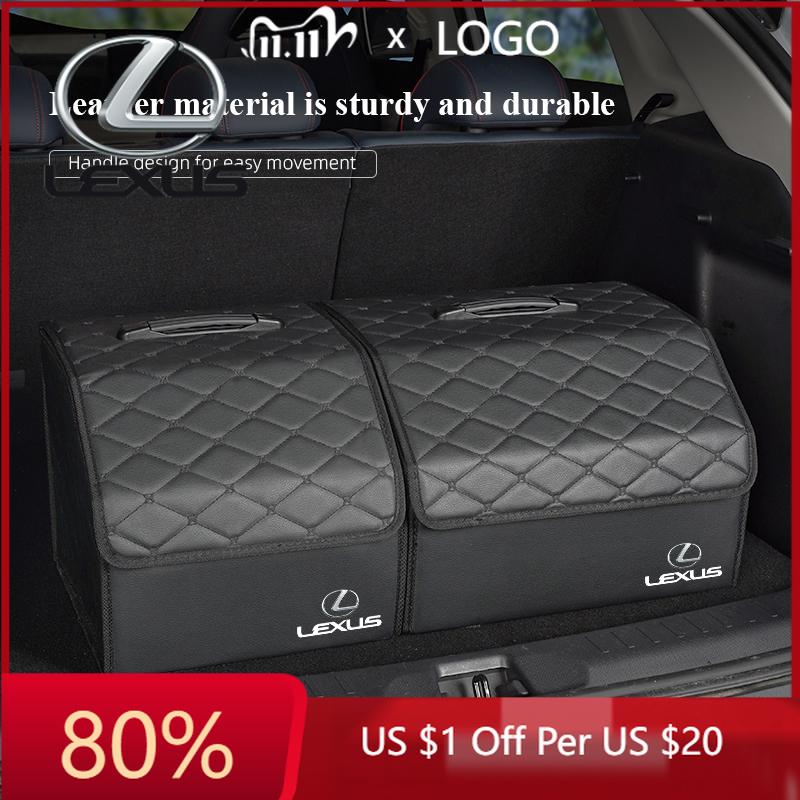 2026 Hot Interior Stickers Car Trunk Organizer Box Foldable Storage Tidying Bag Accessories For Lexus F SPORT GX460 Ct200h IS250
