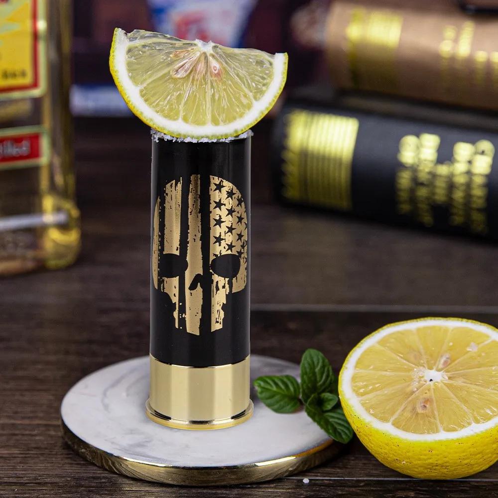 Für 4 Stück/Set 6oz Shot Plastik-Trinkbecher Kreativ Hohe Qualität Plastik Schrotflinten-Kugelform Wasser Wein Plastik Party-Trinkgeschirr
