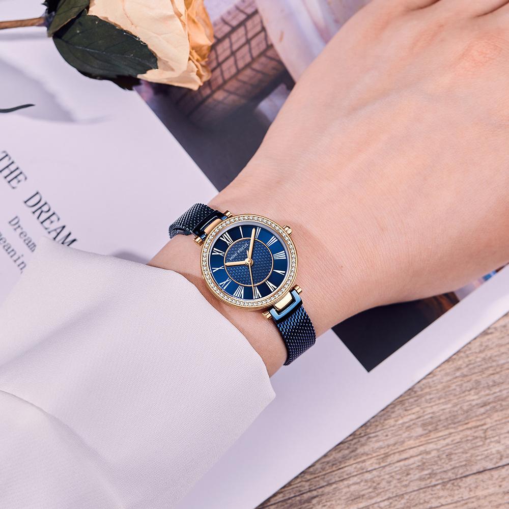 Fashion Women's Watch Japanese Movement Waterproof Milan Strap Women's Watch