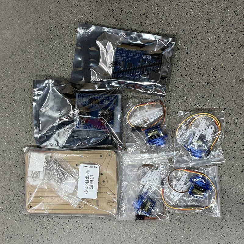 4 Dof Montajsız Akrilik Mekanik Kol Robot Manipülatör Pençe Maker Öğrenimi İçin Kendin Yap Kiti