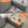 Sofa Arm Tray Table Foldable Armrest Tray Anti-Slip Sofa Table with 360 Degrees Swivel Phone Holder for Snacks Drinks Remote Space Saving Couch Cup