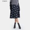 PORTS Women's Blended A-Line Midi Skirt