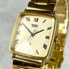 [USED] Working/Belt SEIKO Chariot Quartz Gold Watch